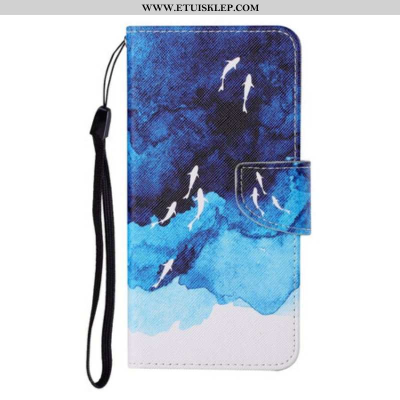 Etui Folio do Samsung Galaxy S21 FE Morze Ze Stringami